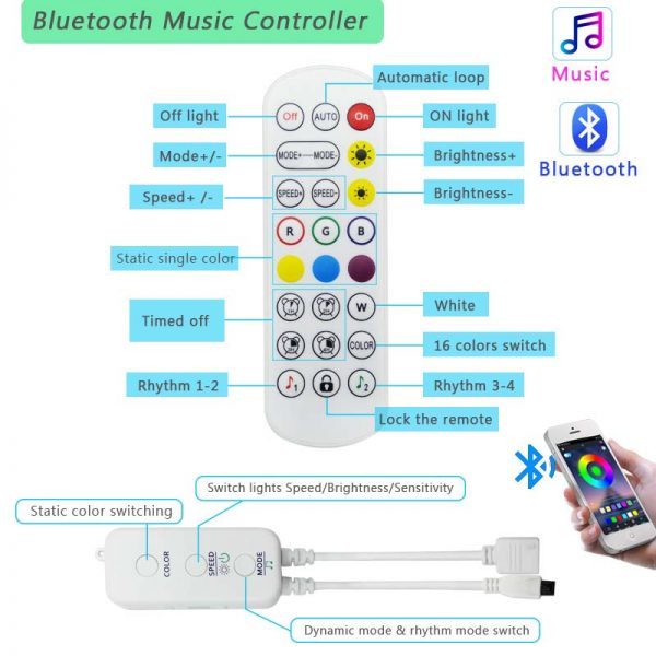 bluetooth led light controller