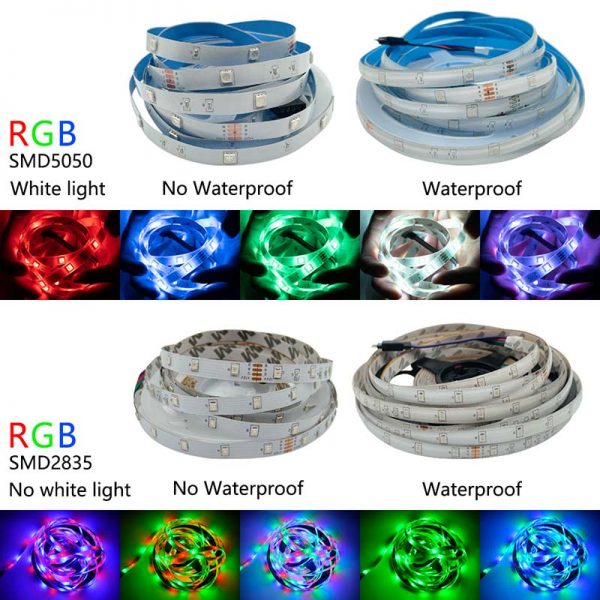 color changing led strip lights waterproof