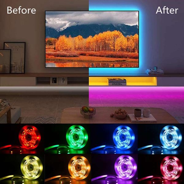 led light strip for tv room decor and more