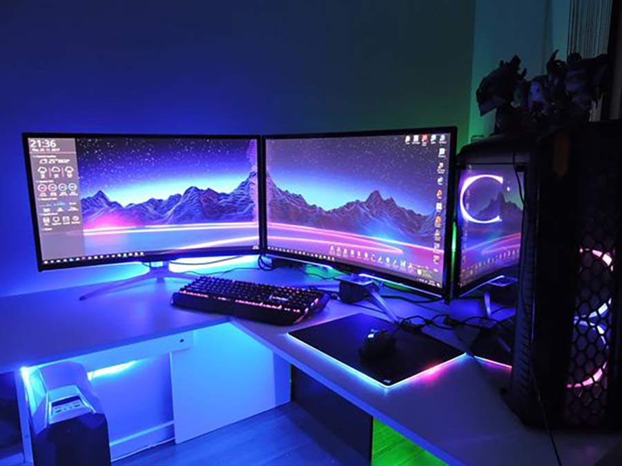led lights for gaming room