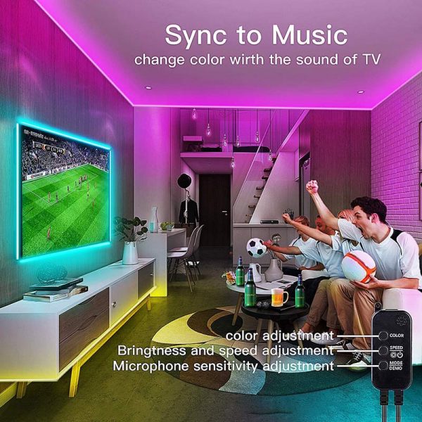 led lights for tv sync to music