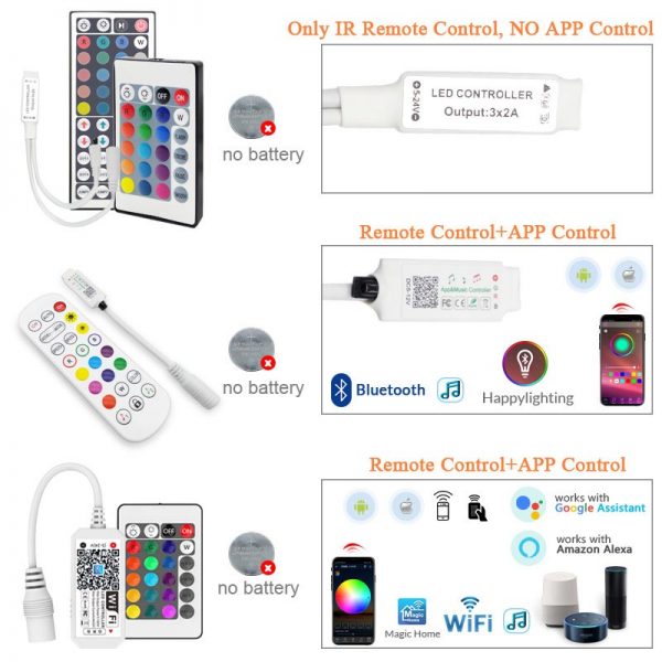 led strip lights color changing with remote