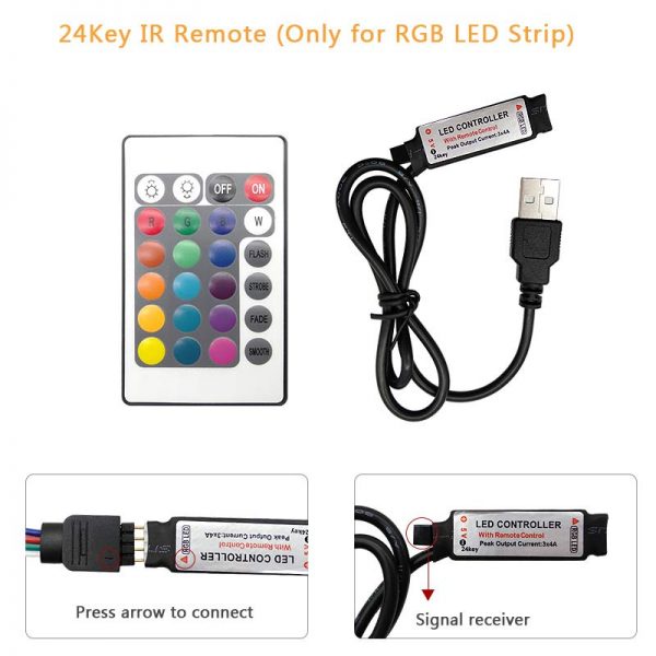rgb led strip lights with remote