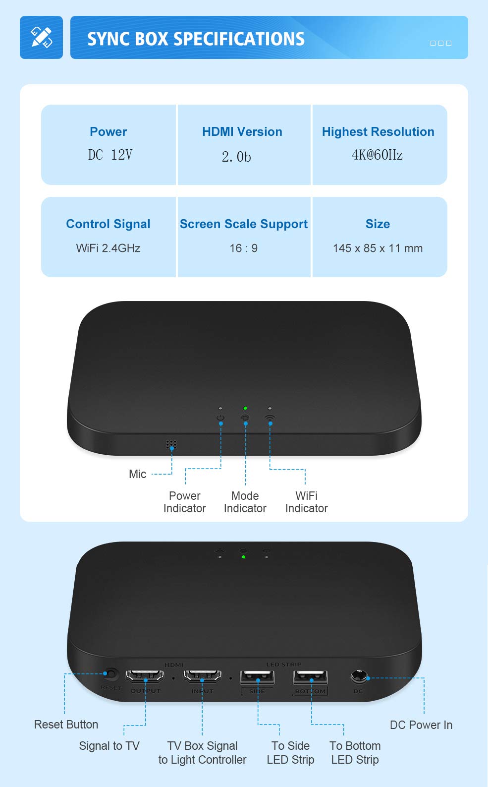 smart led strip lights sync box alexa