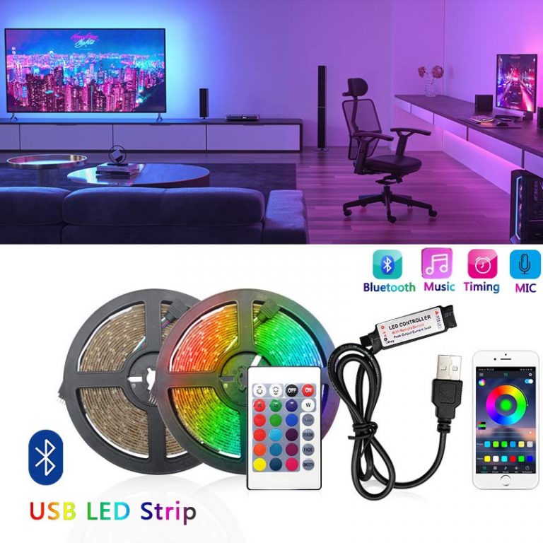 USB Smart LED Lights for Behind TV Sync, LED Light Strip Bias Lighting