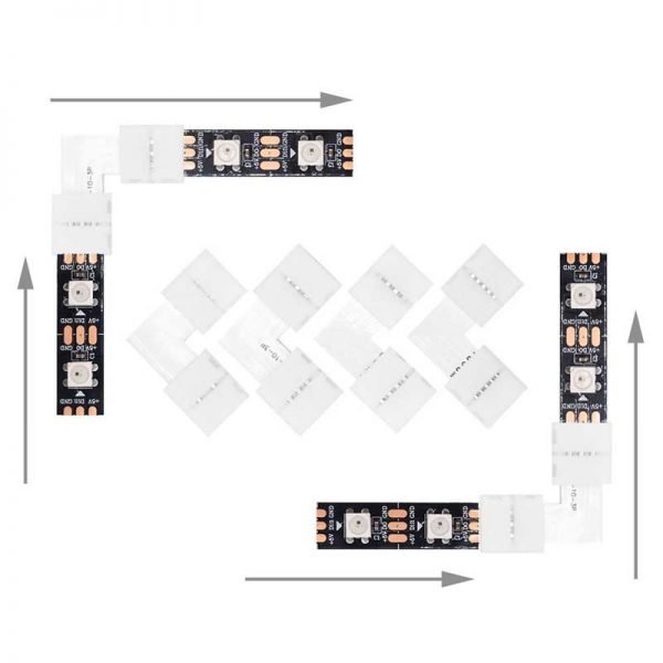 3 pin 10mm led strip connector