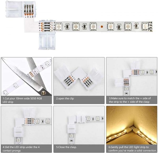 4 pin led strip connector