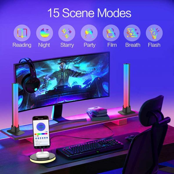 gaming led lights for desk