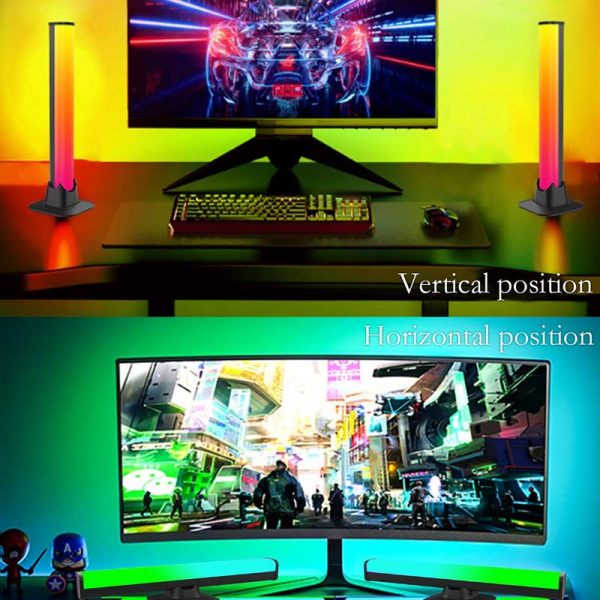 RGB Gaming LED Lights Bar for Room Desk TV Sync Lights - obitol