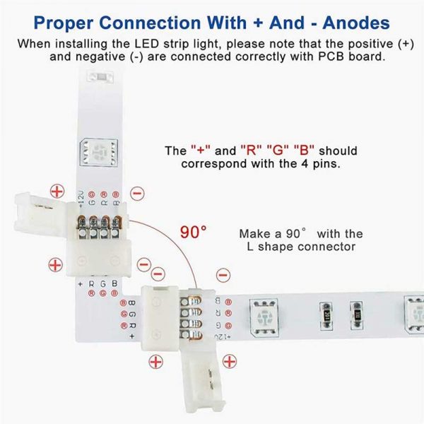 led 4 pin connector