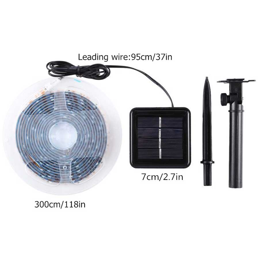 led solar strip lights outdoor waterproof