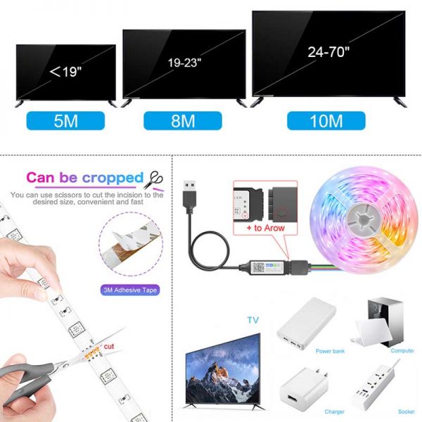 led strip lights with usb