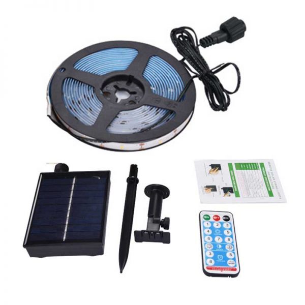 outdoor solar strip led lights