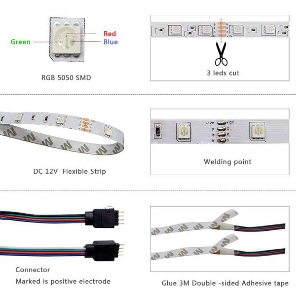 rgb 5050 led strip